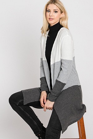 Waffle brushed open front card ...